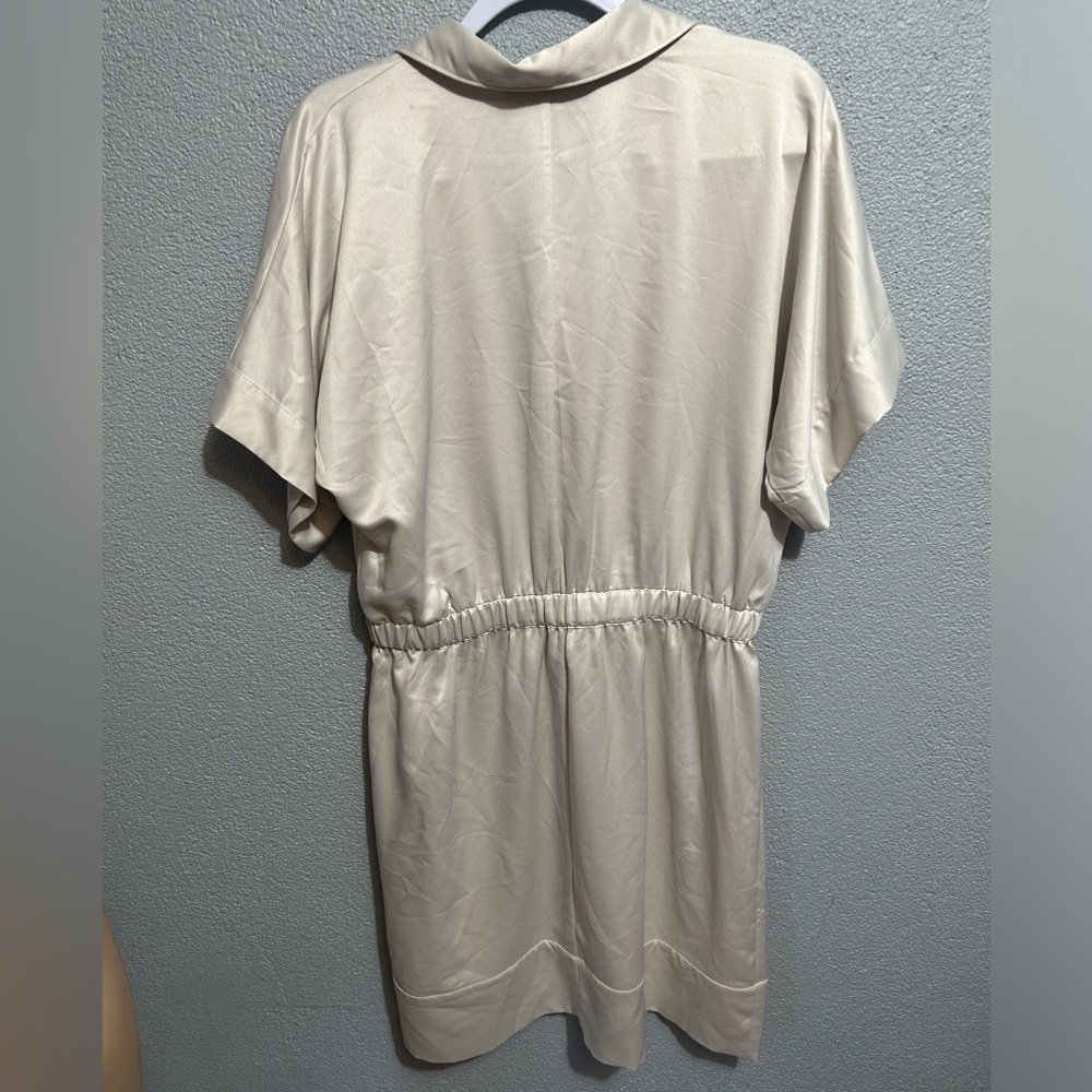 NWOT White House Black Market Cargo Utility shirt dress size large - Picture 9 of 12